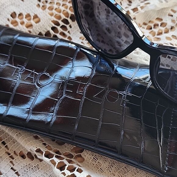 Rachel Zoe Black Sunglasses With Faux Croc Case main image 5